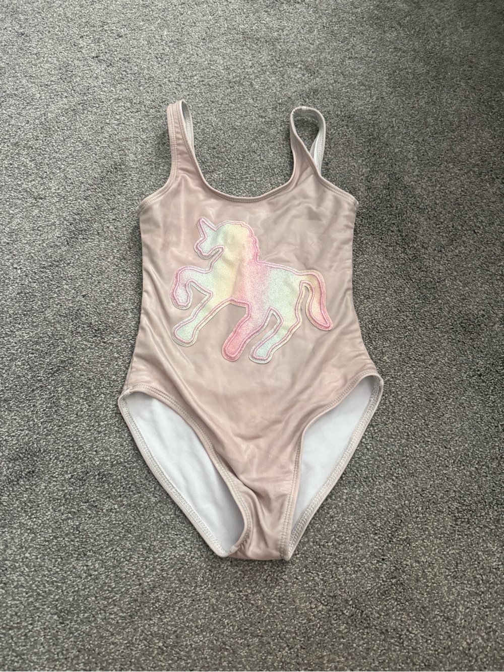 Lola + The Boys Pink Unicorn One-Piece Swimsuit Sz 8